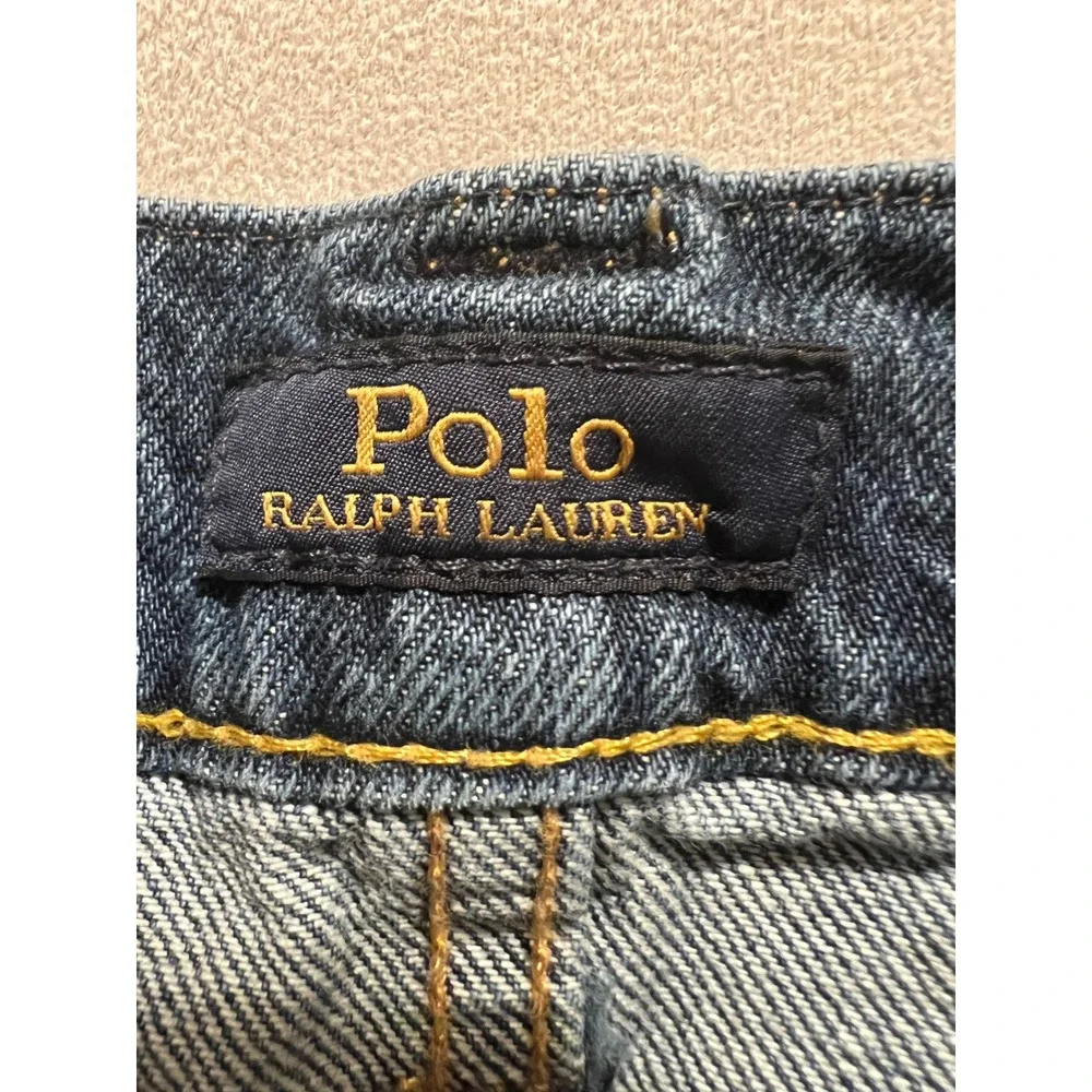 Polo Ralph Lauren Classic Fit Mens Blue Denim Button Fly Jeans 33x30